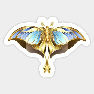 Mechanical Moth ( Steampunk Butterfly ) Sticker